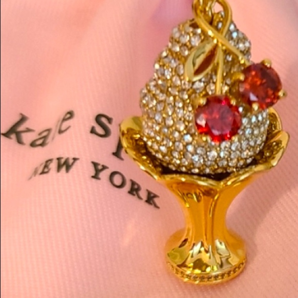 New Kate Spade ice cream sundae pendant necklace - Picture 6 of 17
